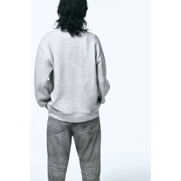 ✨ZARA MINIMALIST COTTON BLEND SWEATSHIRT✨ - Picture 4 of 10